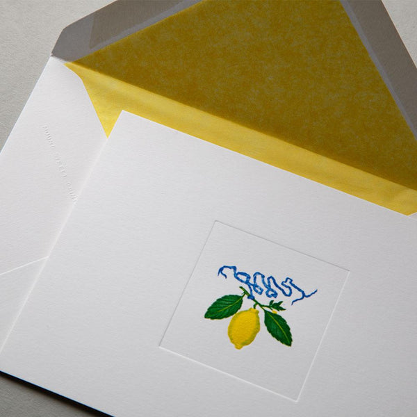 Lemon Folded Notecards