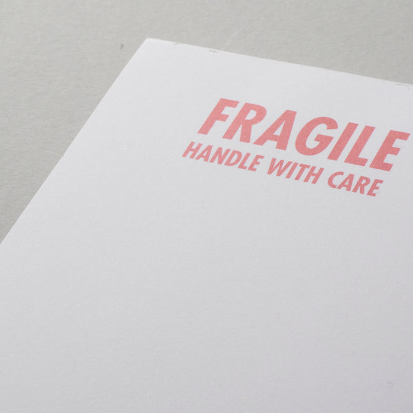 Fragile Handle With Care Notepad