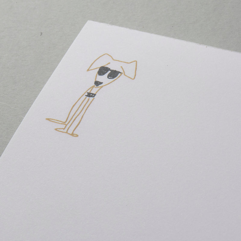 Whippet Sunglasses Notepad