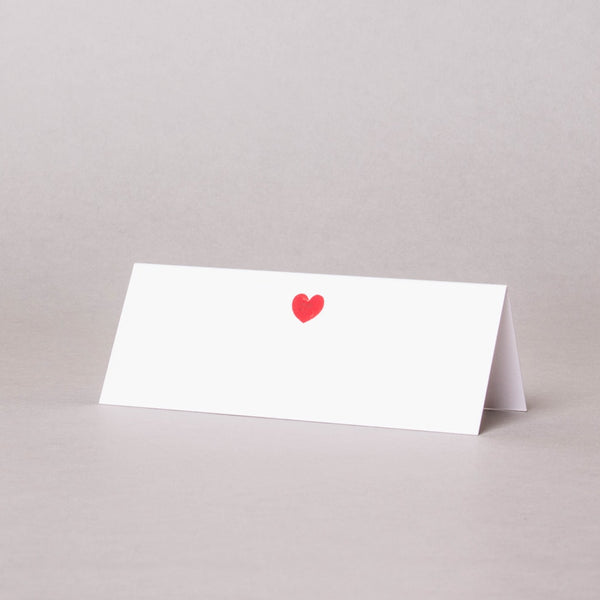 Love Heart Tented Place Card