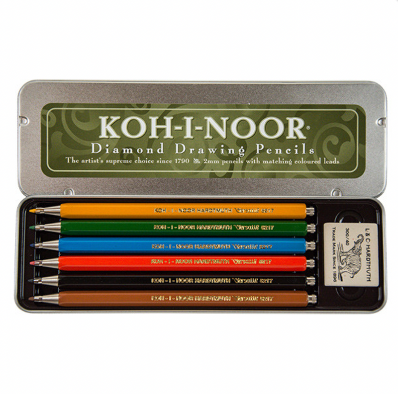 Koh-I-Noor Versatil 5217 Clutch Pencils Set of 6