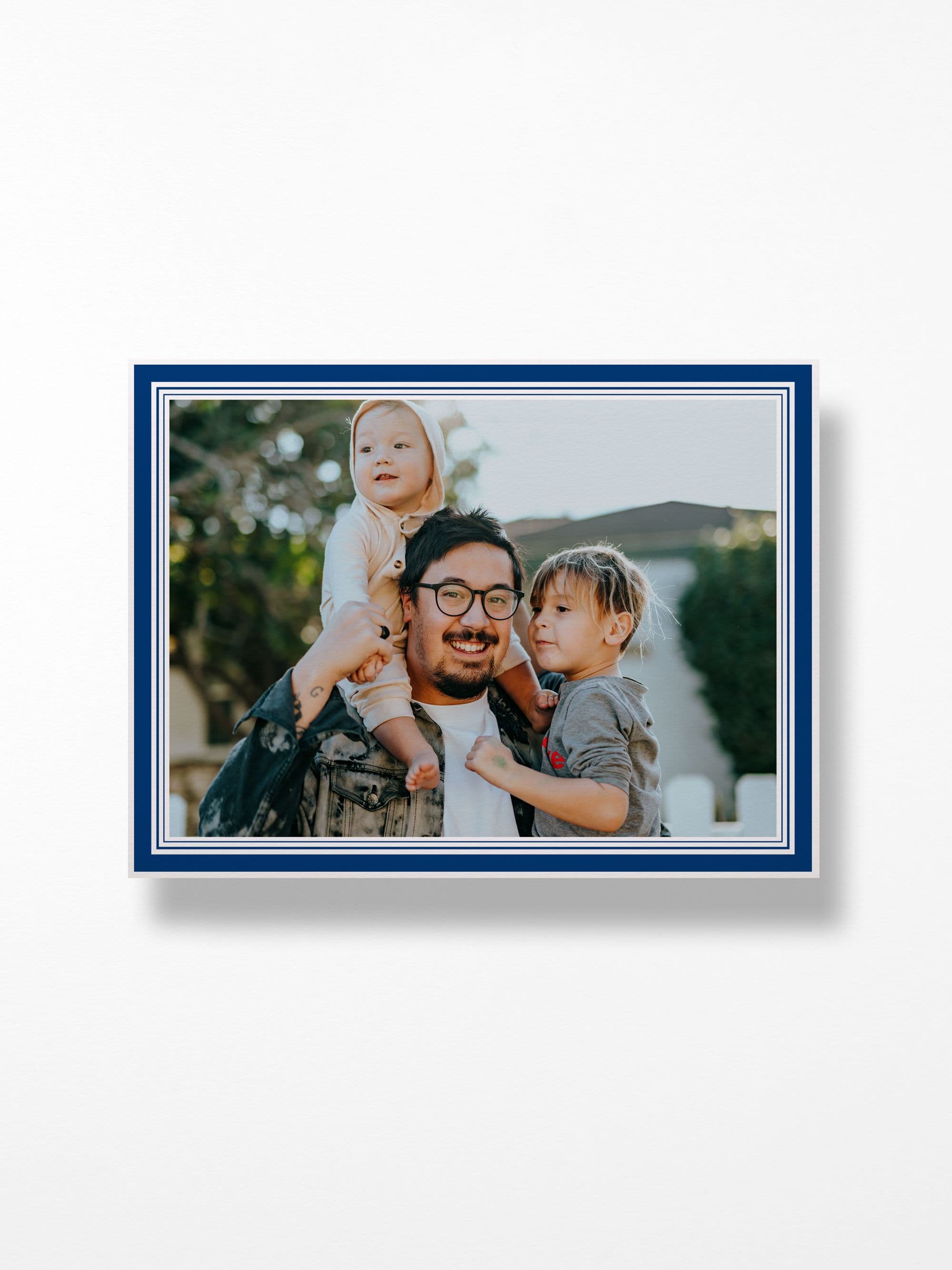 Traditional Triple Navy Landscape