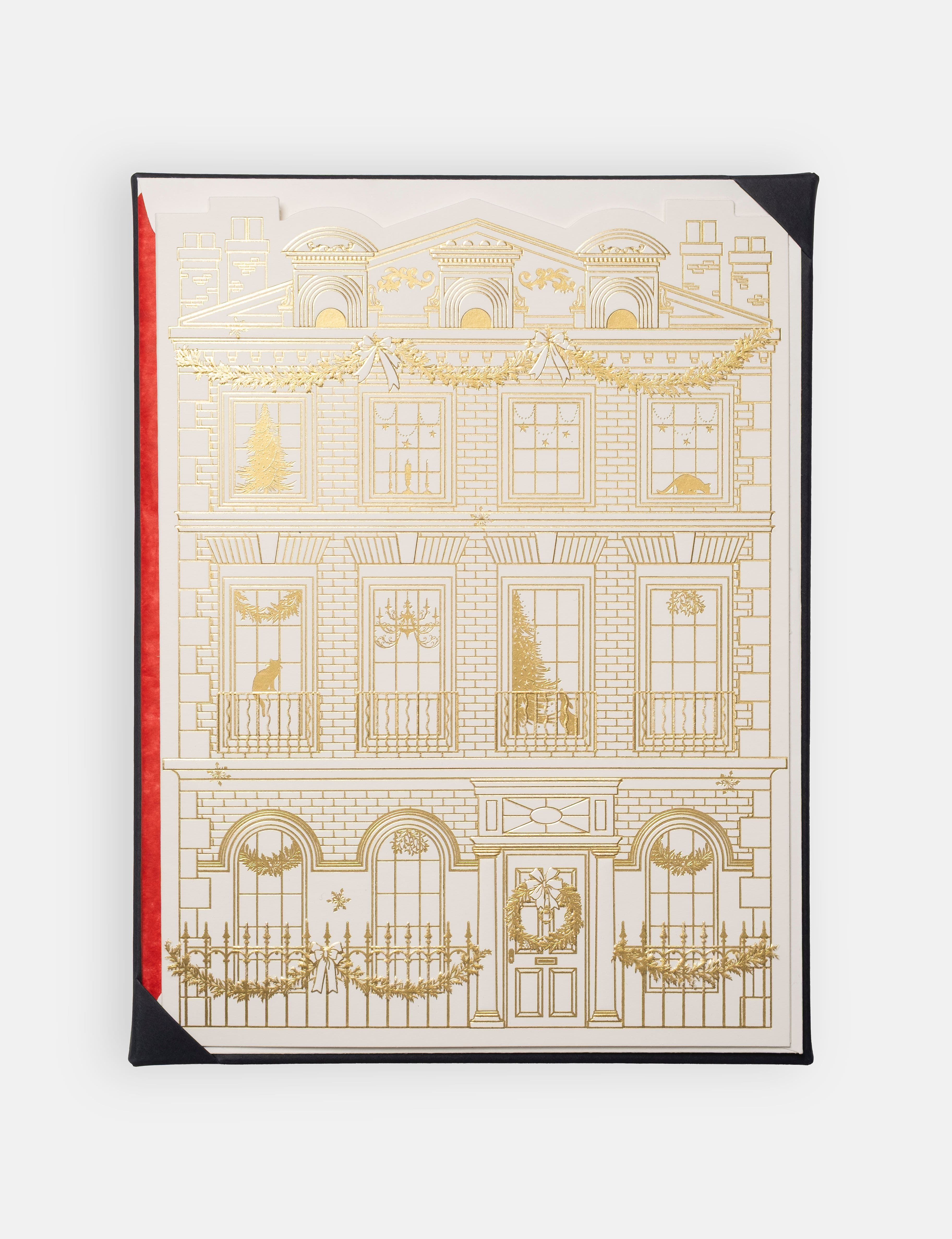 Golden Townhouse Christmas Card