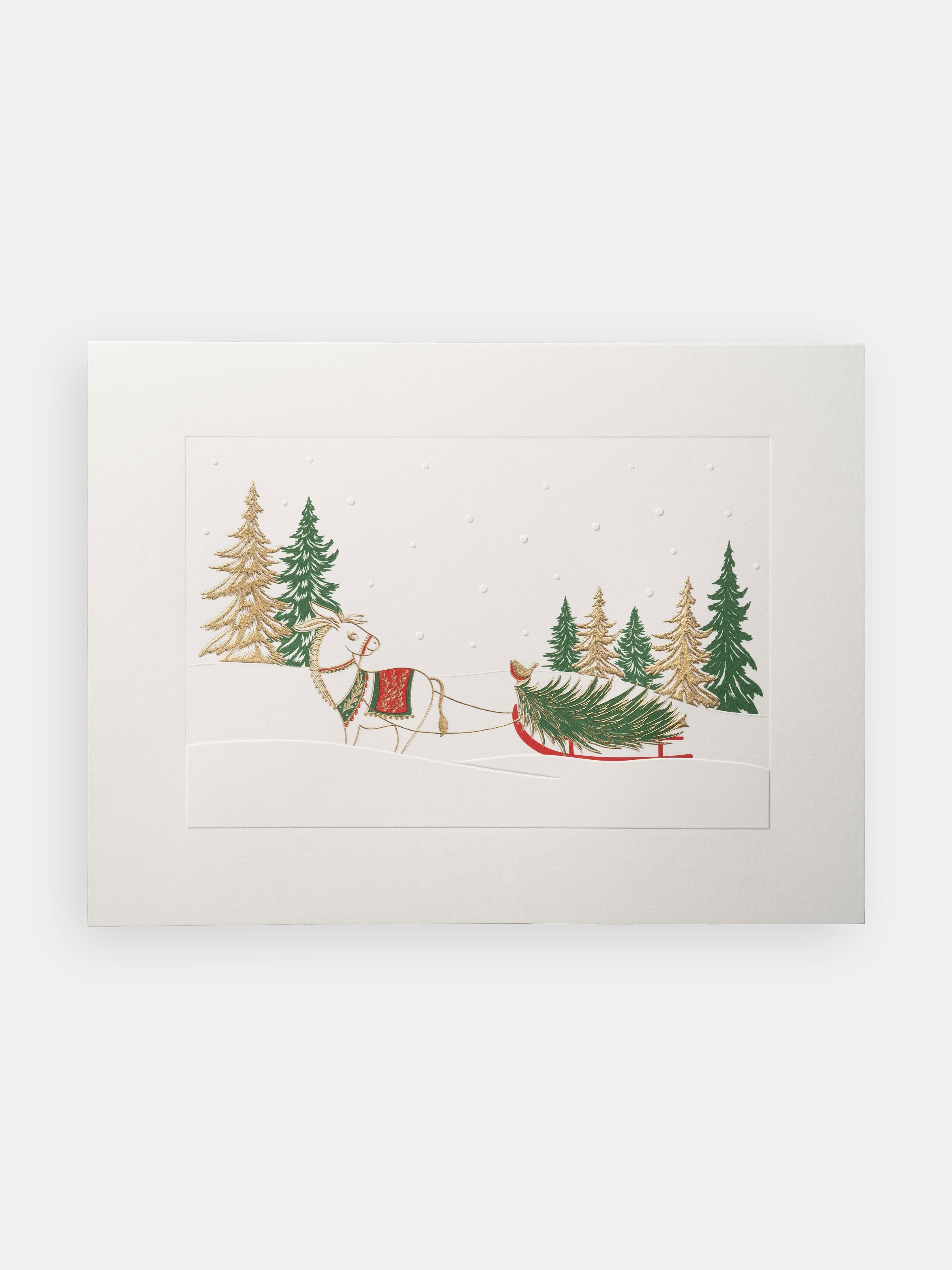Good Ole Donkey Christmas Card