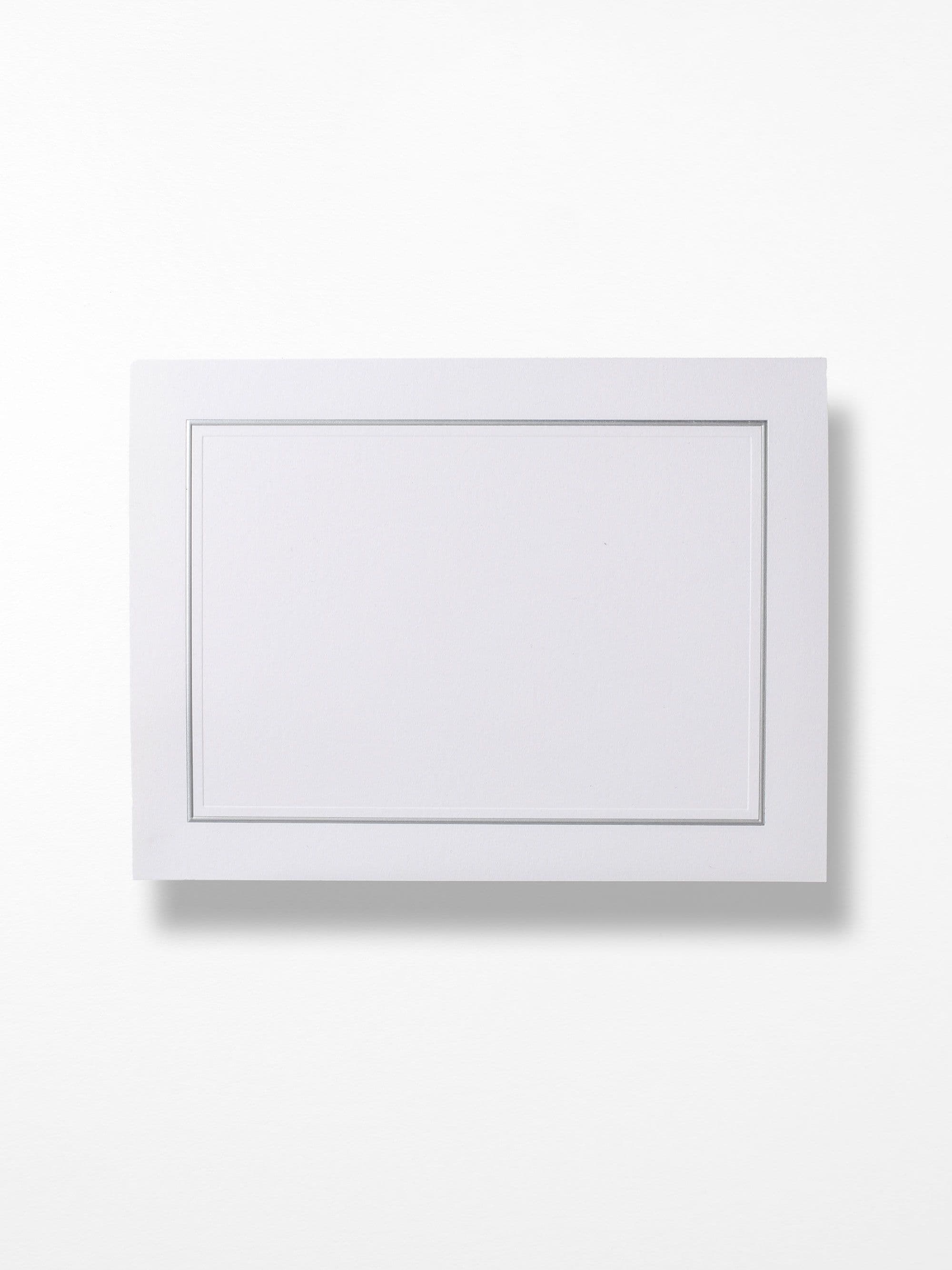 Silver Photo Mount Card