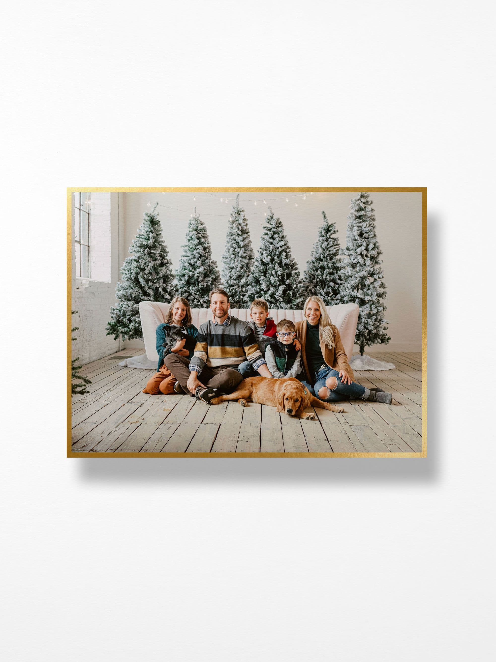 Gold Foiled Bleed Border Landscape