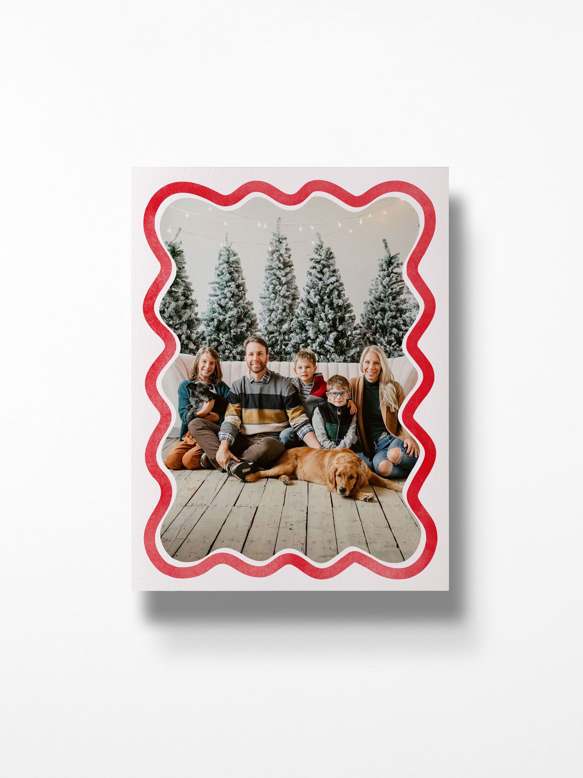 Wave Red Border Portrait