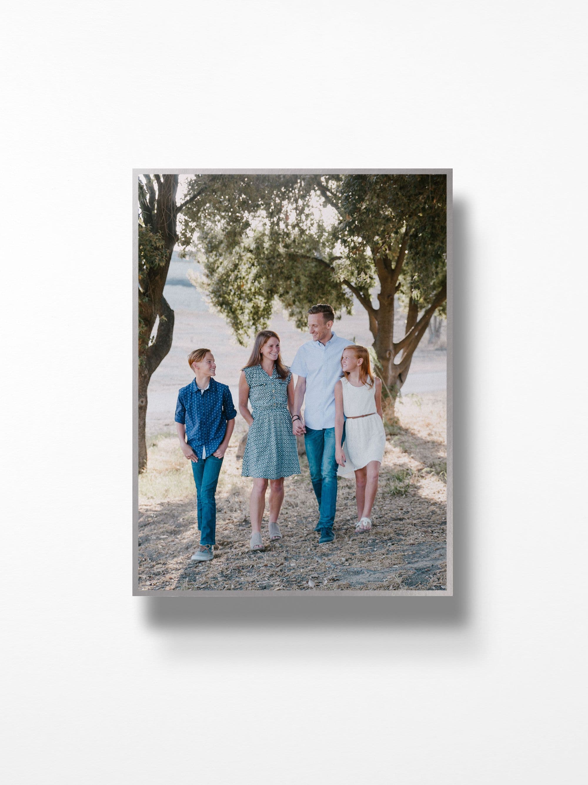 Silver Foiled Bleed Border Portrait