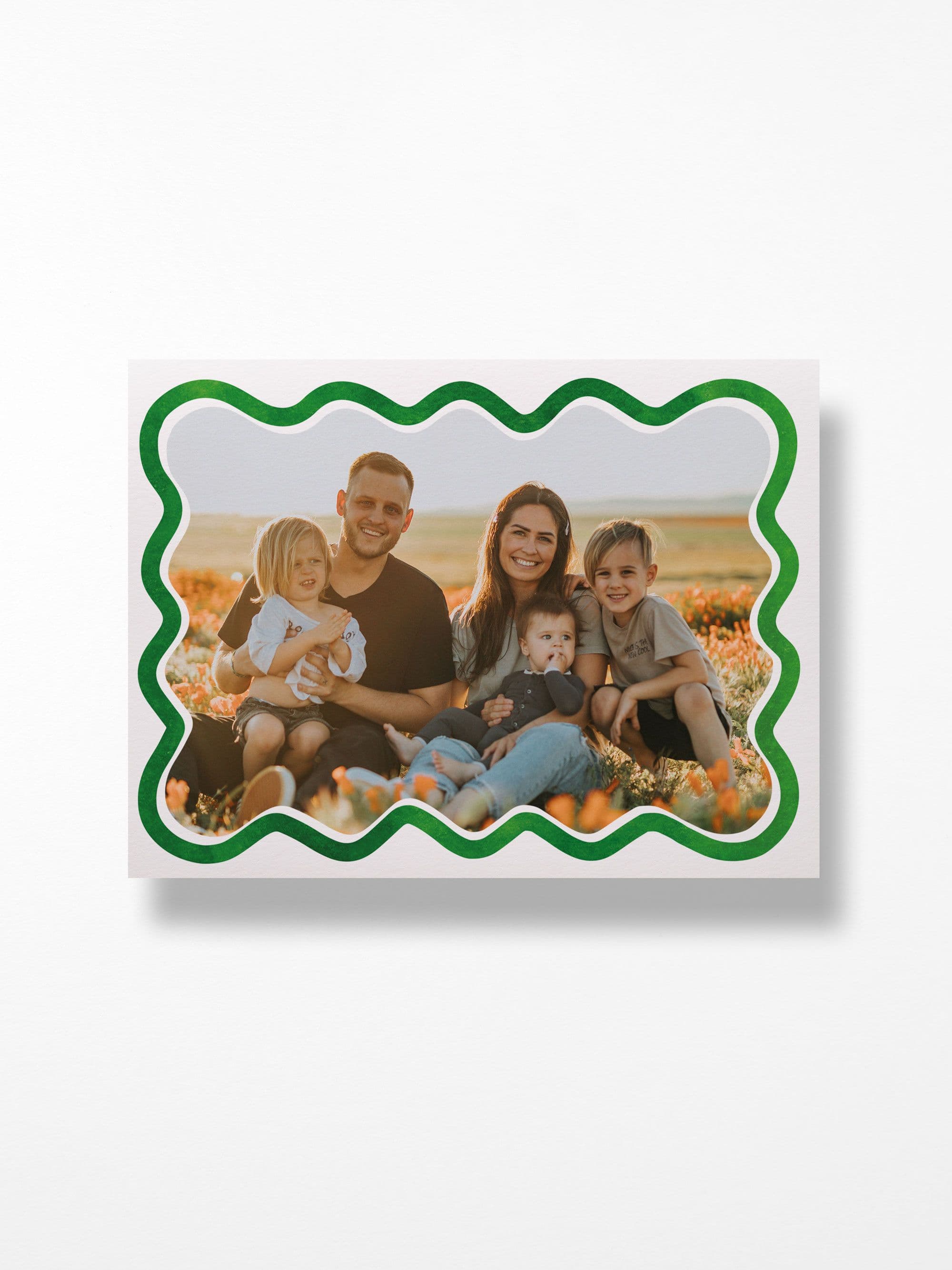 Wave Green Border Landscape