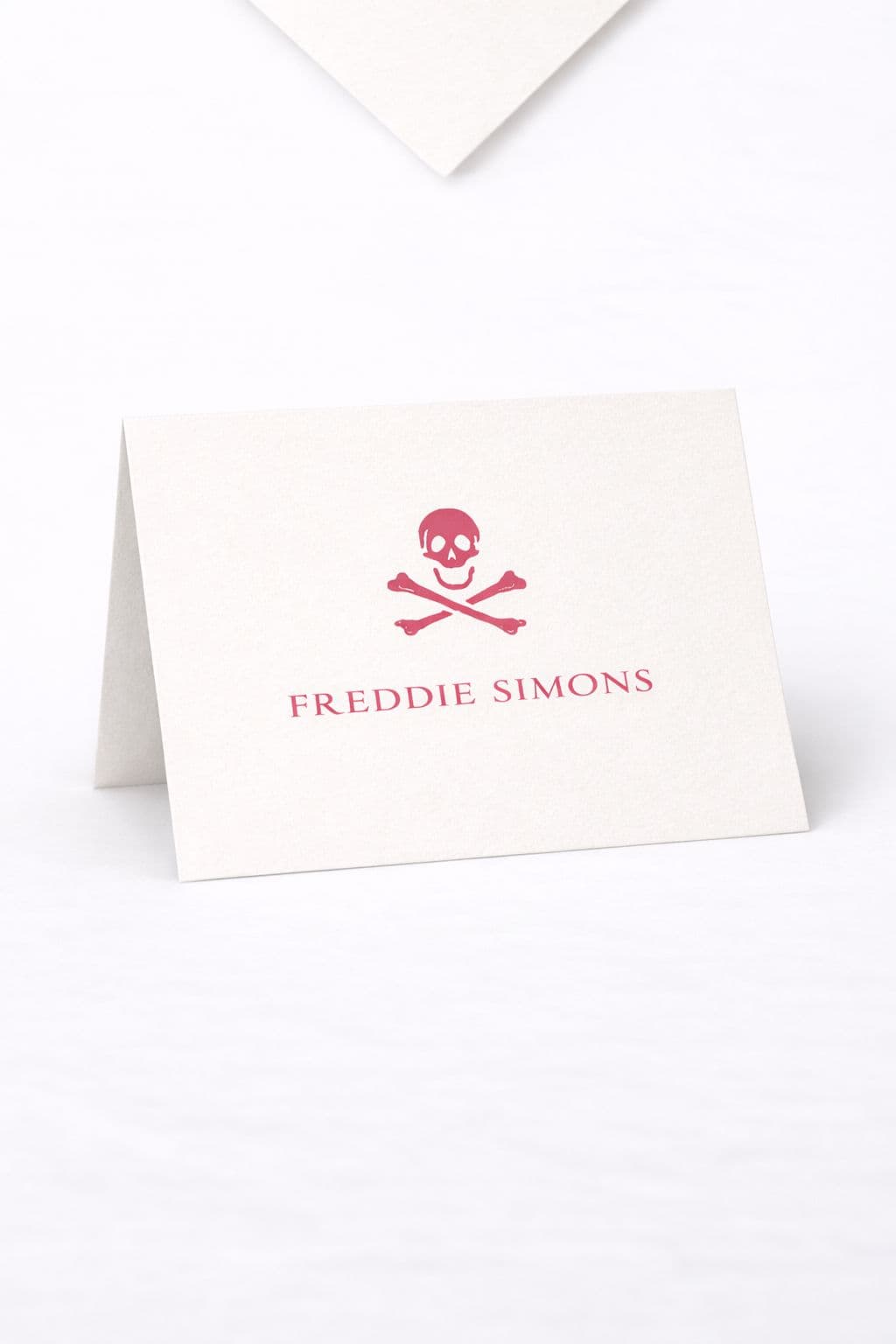 Skull & Cross Bones Personalised Gift Notecard