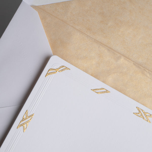 Gold Link Bordered Notecards