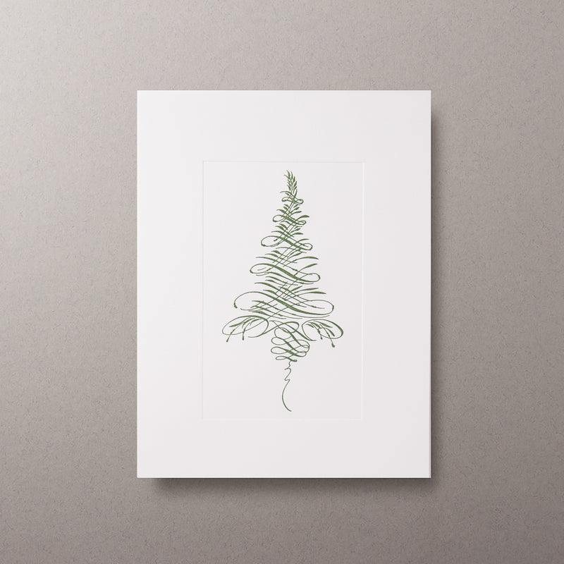 Tree Flourish Christmas Cards