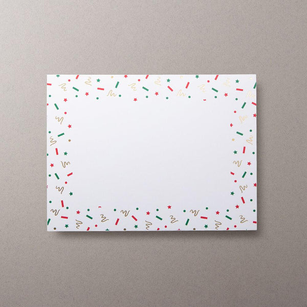 Christmas Confetti Party Photo Mount Cards