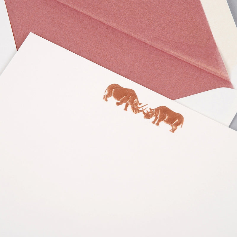 Rhinos Notecards