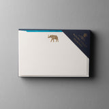 Gold Elephant Notecards
