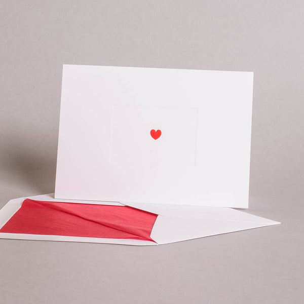 Heart Folded Notecards
