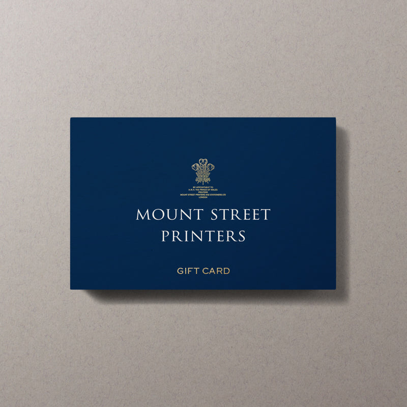Mount Street Printers Gift Card
