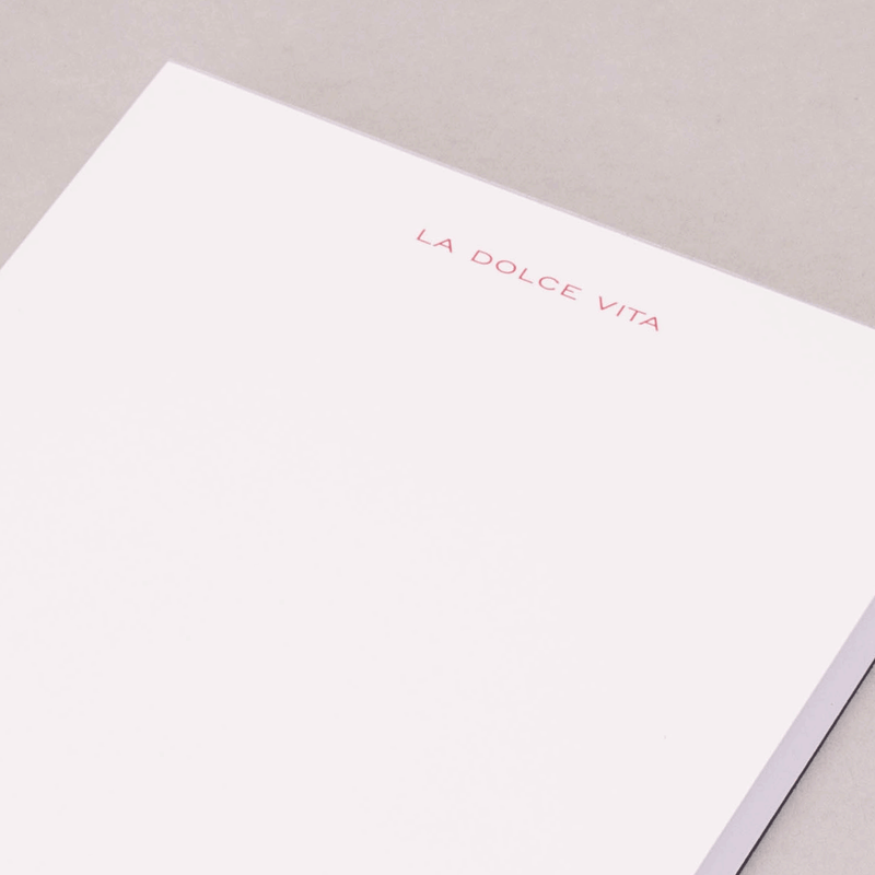 La Dolce Vita" Notepad