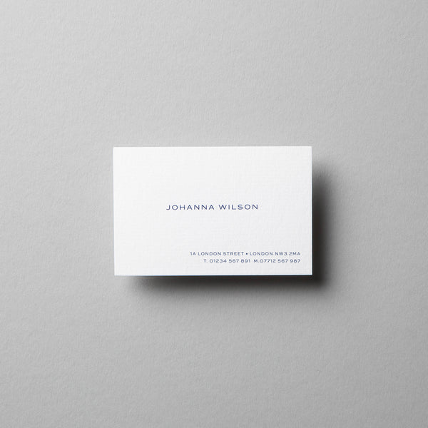 Engraved Business Card - Classic Design