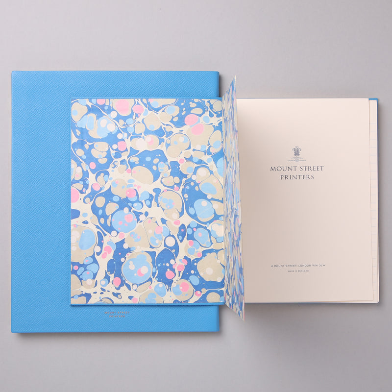 Light Blue Leather Notebook