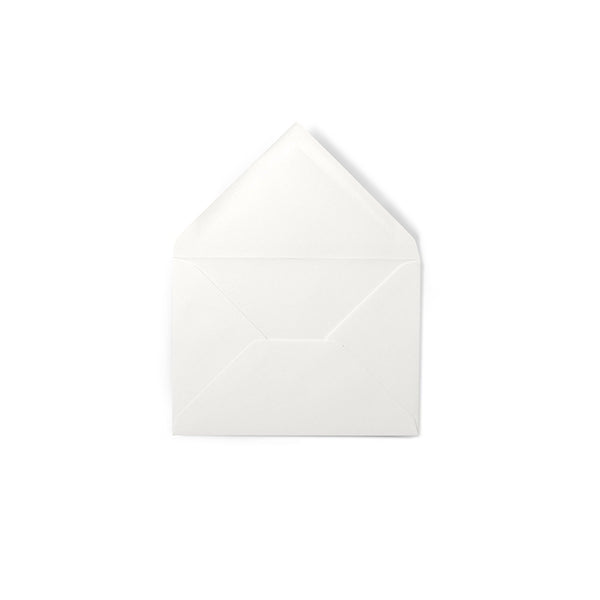 C6 Soft White Laid Envelope